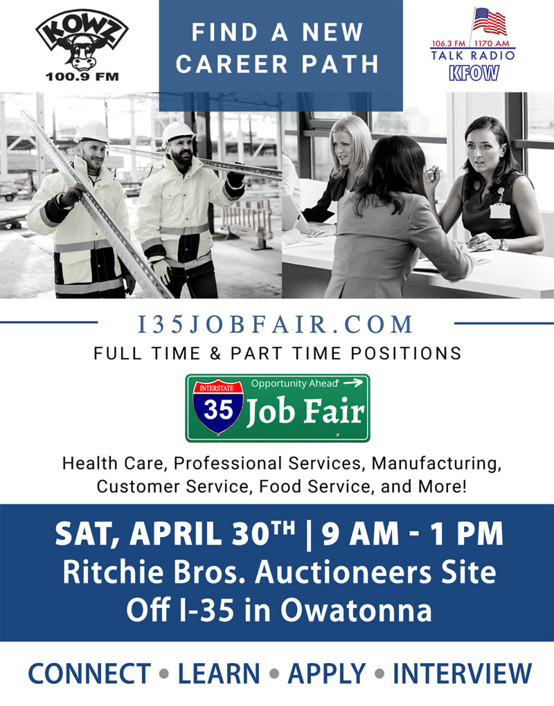 I-35 Job Fair April 30 in Owatonna, MN